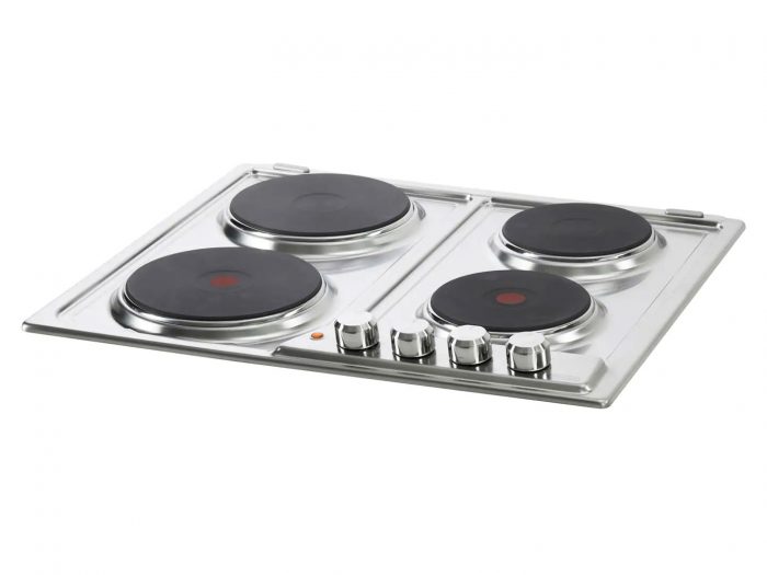4 Zone 60cm Electric Cooktop in Stainless Steel - DEH60SX1 - Image 2