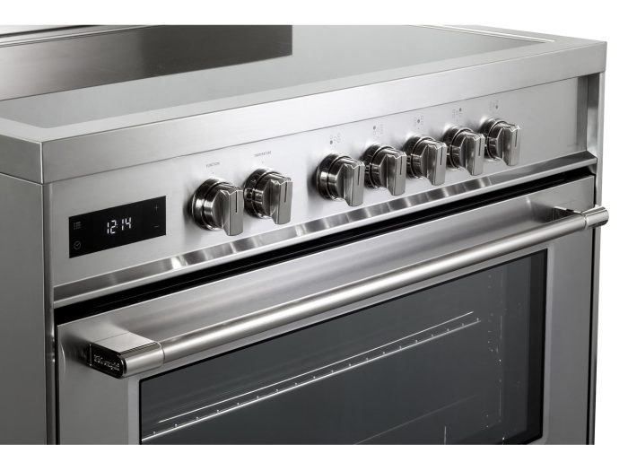 90cm Free Standing Multifunction Electric Oven with Induction Cooktop - DEF1407INDSS - Image 3