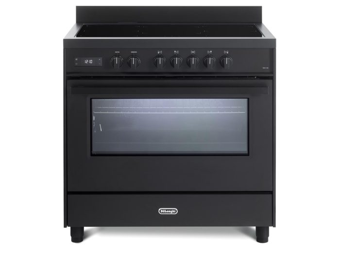90cm Free Standing Multifunction Electric Oven with Induction Cooktop - DEF1407INDMB