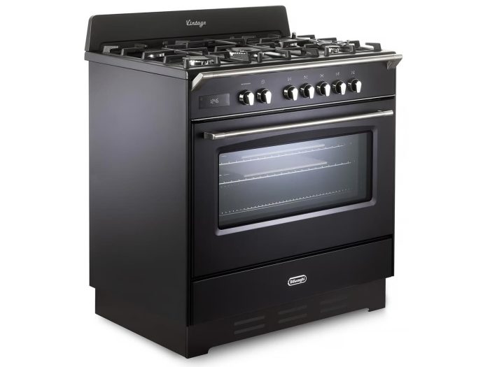 90cm Free Standing Multifunction Electric Oven with 5 Burner Gas Cooktop - DEFV120LMB - Image 3