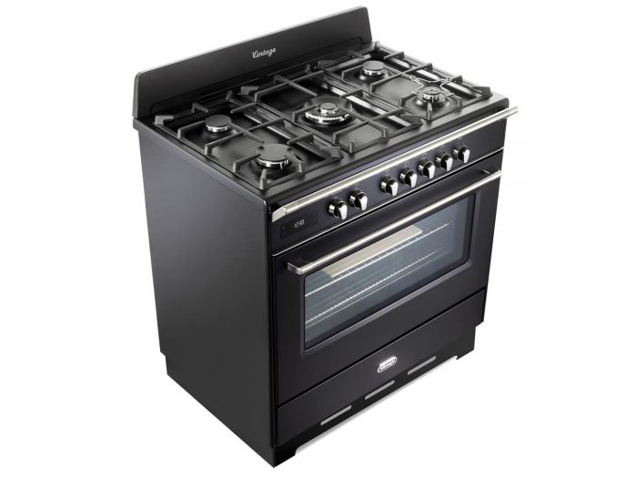 90cm Free Standing Multifunction Electric Oven with 5 Burner Gas Cooktop - DEFV120LMB - Image 4