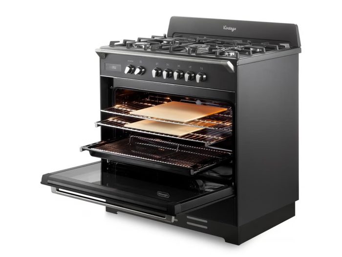 90cm Free Standing Multifunction Electric Oven with 5 Burner Gas Cooktop - DEFV120LMB - Image 5