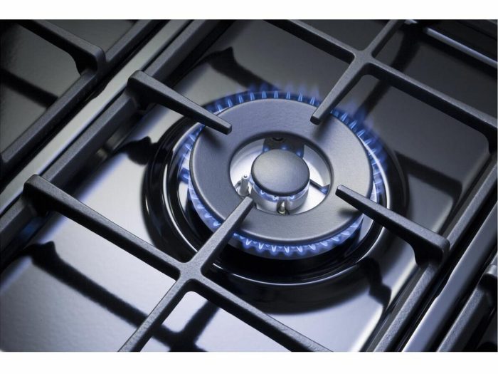 90cm Free Standing Multifunction Electric Oven with 5 Burner Gas Cooktop - DEFV908BK - Image 2